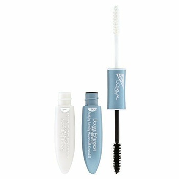 Mascara L'Oréal Paris Double Extension Waterproof Fortifying Extending cu Ceramide R, negru, 2x6ml Mascara L'Oréal Paris Double Extension Waterproof Fortifying Extending cu Ceramide R, negru, 2x6ml
