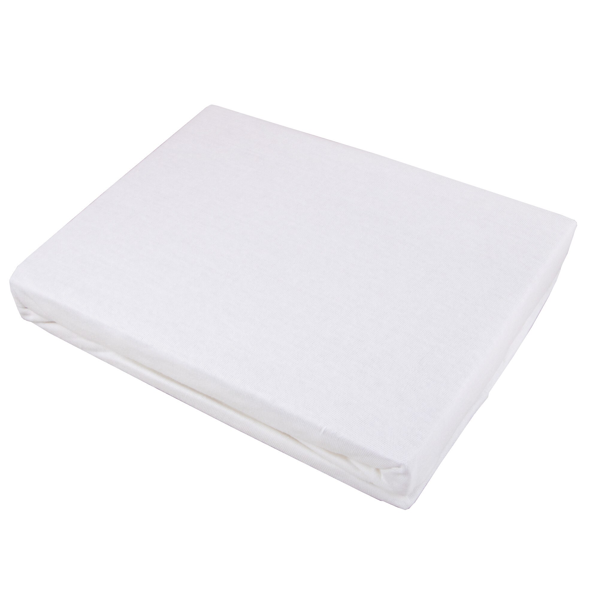 Husa saltea cu elastic Jersey Smukee, 100% bumbac, 90 x 200 x 23 cm, Alb