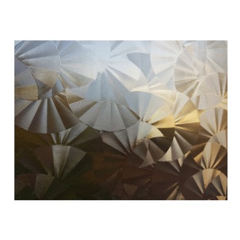 Folie pentru geam decorativa geometric evantai, 8 m x 0.9 m Folie pentru geam decorativa geometric evantai, 8 m x 0.9 m