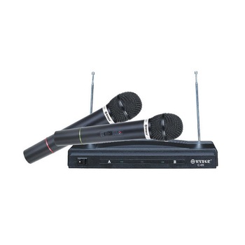 Set 2 Microfoane Fara Fir Tip Wireless WVNGR, Reciever Inclus, Raspuns in Frecventa 50 Hz - 18 kHz, Design Modern, Culoare Negru Set 2 Microfoane Fara Fir Tip Wireless WVNGR, Reciever Inclus, Raspuns in Frecventa 50 Hz - 18 kHz, Design Modern, Culoare Negru
