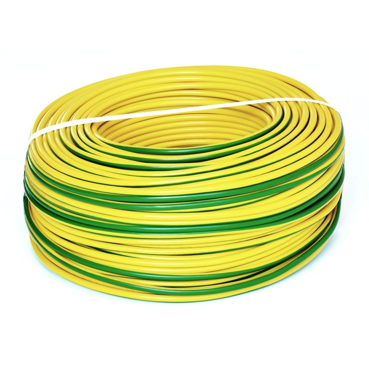 Cablu electric MYF 1 mm² 100m galben-verde