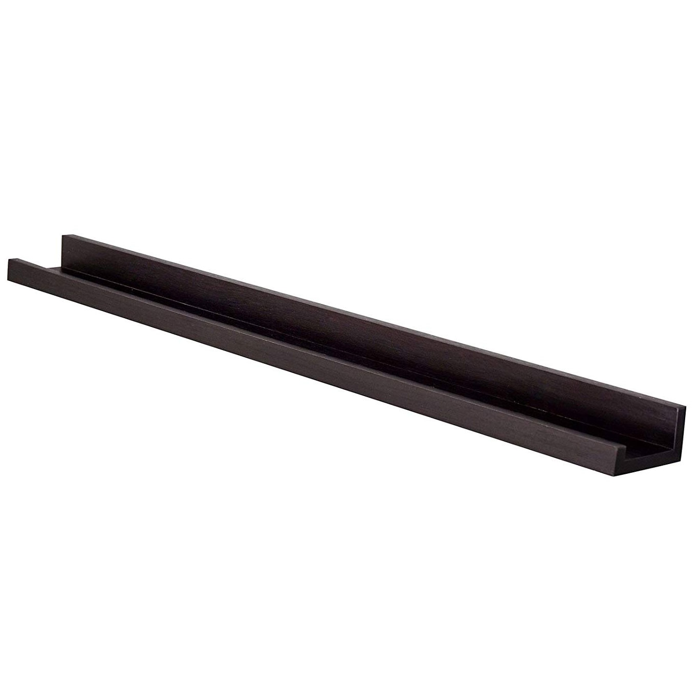 Polita de perete 115x12x7 cm Arly, MDF Negru