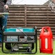 Generator curent profesional Könner & Söhnen KS 7000E G , GPl/benzina 5.5 kW , pornire electrica,13 cp, autonomie 17h , regulator AVR, protectie suprasarcina, LED-display, protectie nivel scazut ulei , bobinaj 100% cupru