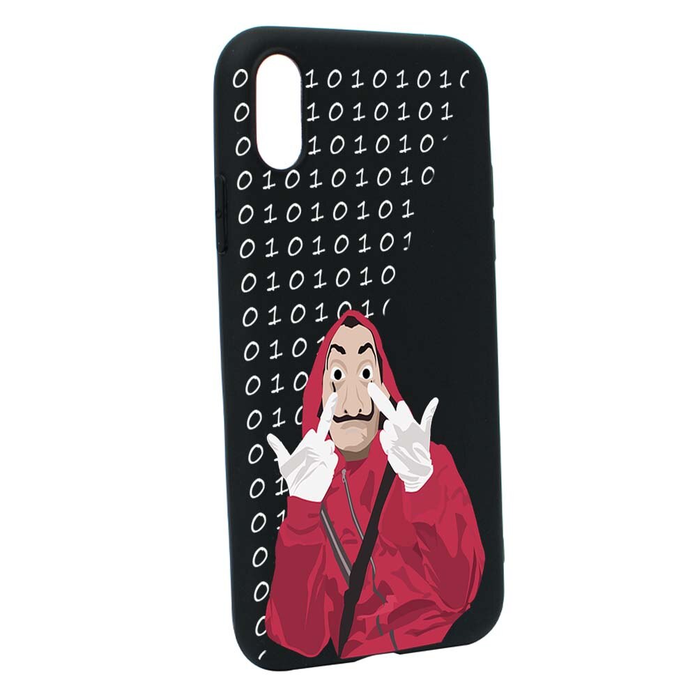 Husa de protectie La Casa de Papel pentru Apple iPhone XS Max, rezistenta la uzura, anti-alunecare, din silicon Premium, B297