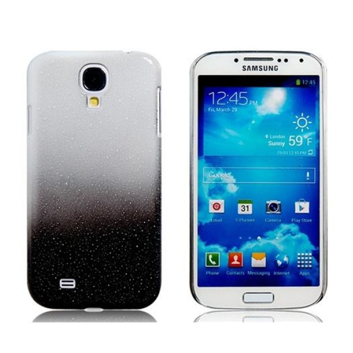 Протектор AT за Samsung Galaxy S4, силиконов, case, сиво с черно