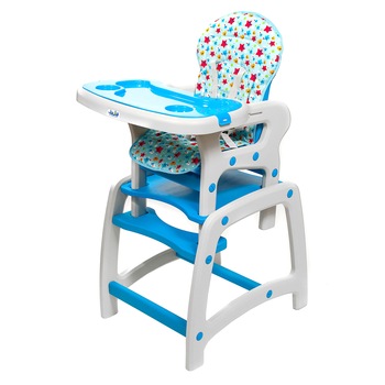 Scaun de masa Juju Eat & Play, Albastru Scaun de masa Juju Eat & Play, Albastru