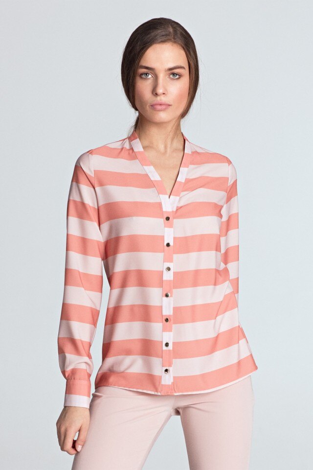 Camaşa cu maneca lunga model 128181 Nife, Portocaliu, 36