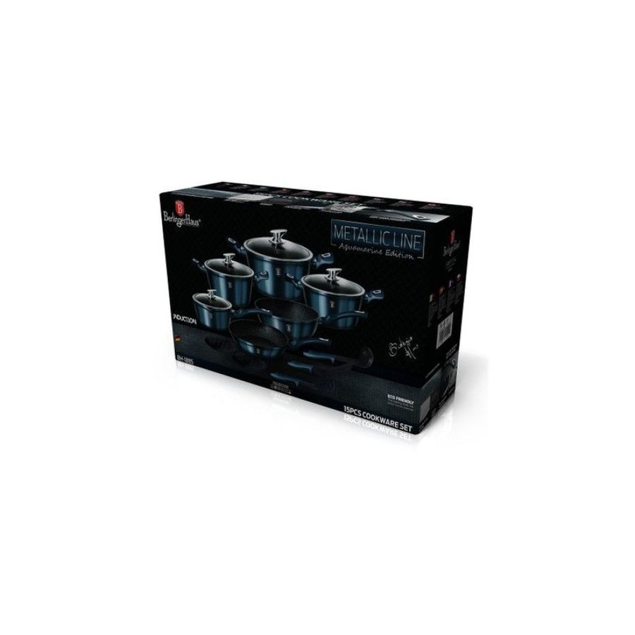Trem de Cozinha BERLINGER HAUS Aquamarine Azul (17un