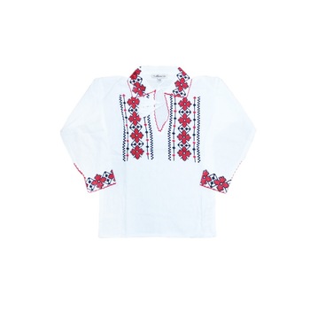 Bluza tip ie, baieti, Alb-Rosu, dae5113, 6 ani Bluza tip ie, baieti, Alb-Rosu, dae5113, 6 ani