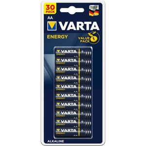 Varta Energy Alcaline AA elem, 30 darabos