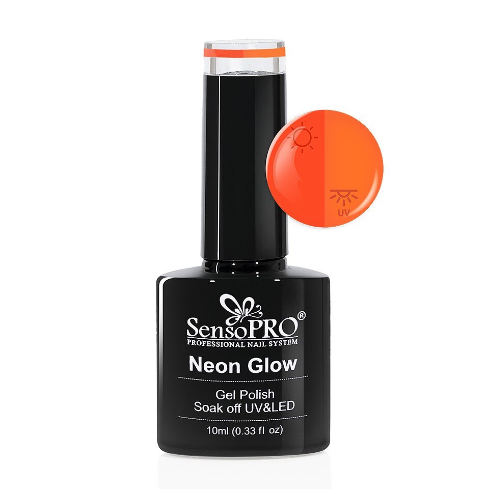 Oja Semipermanenta Neon Glow SensoPRO 10ml #23 Mango