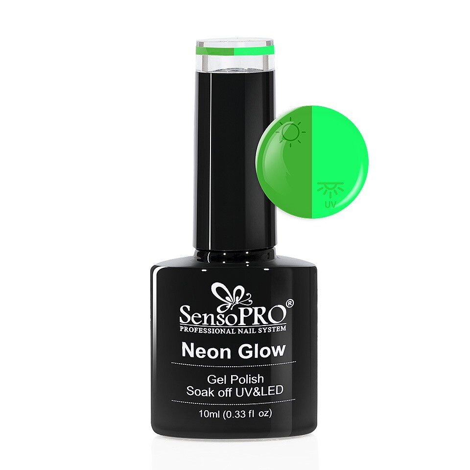 Oja Semipermanenta Neon Glow SensoPRO 10ml #29 Avocado