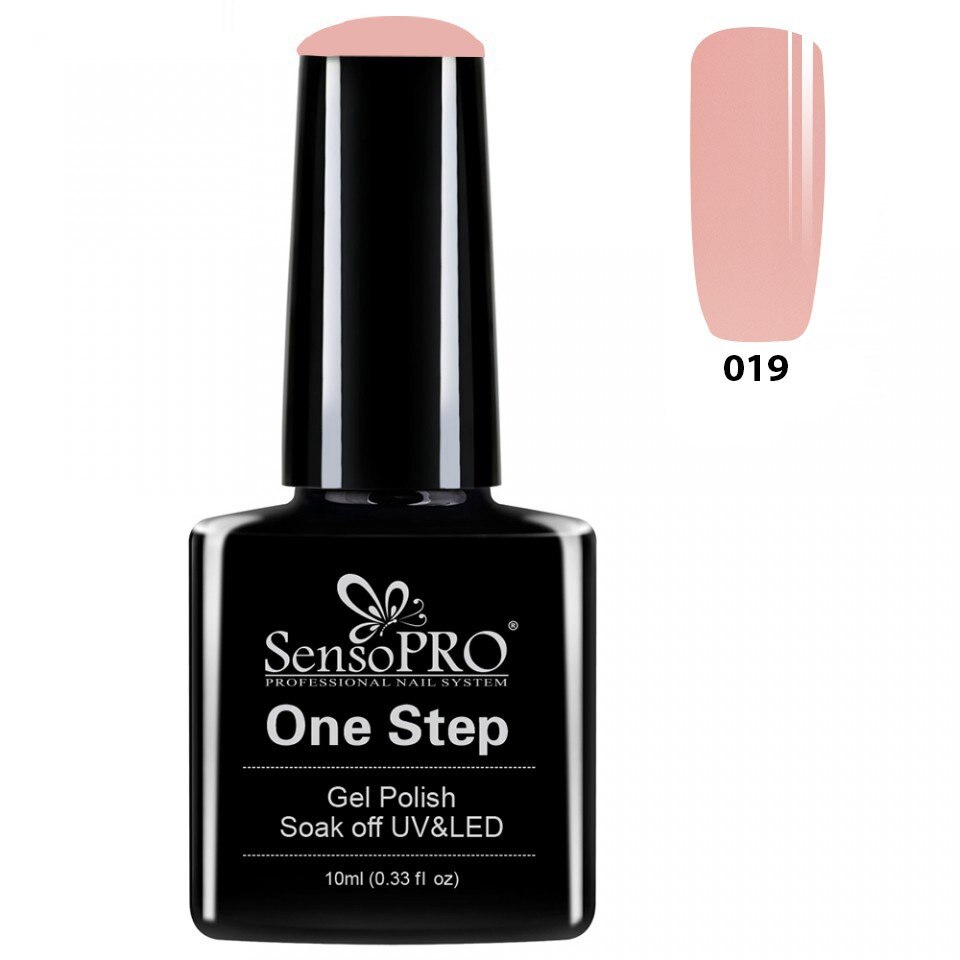 Oja Semipermanenta SensoPRO One Step 10ml culoare Nude - 019 Peace and Love