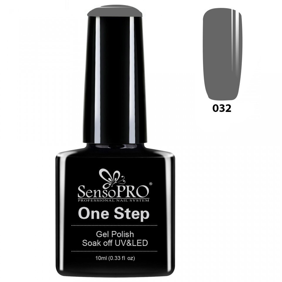 Oja Semipermanenta SensoPRO One Step 10ml culoare Gri - 032 Mysterious Grey