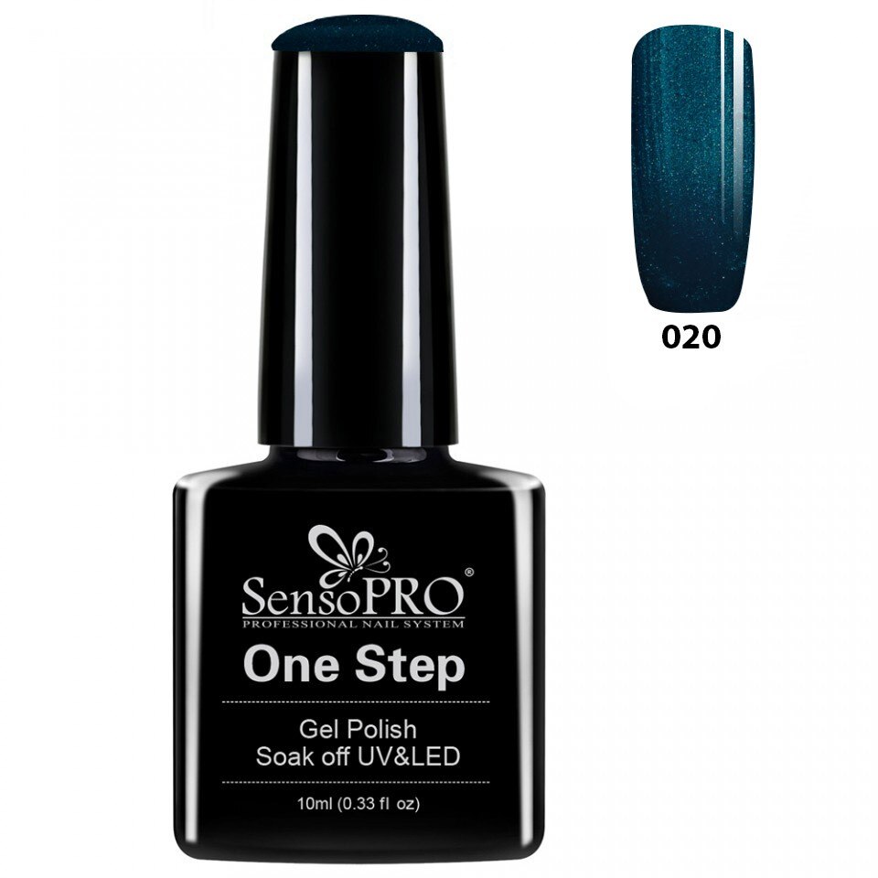 Oja Semipermanenta SensoPRO One Step 10ml culoare Albastru - 020 Exotic Birds