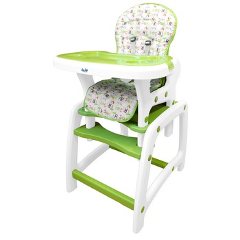 Scaun de masa Juju Eat & Play, Verde Scaun de masa Juju Eat & Play, Verde