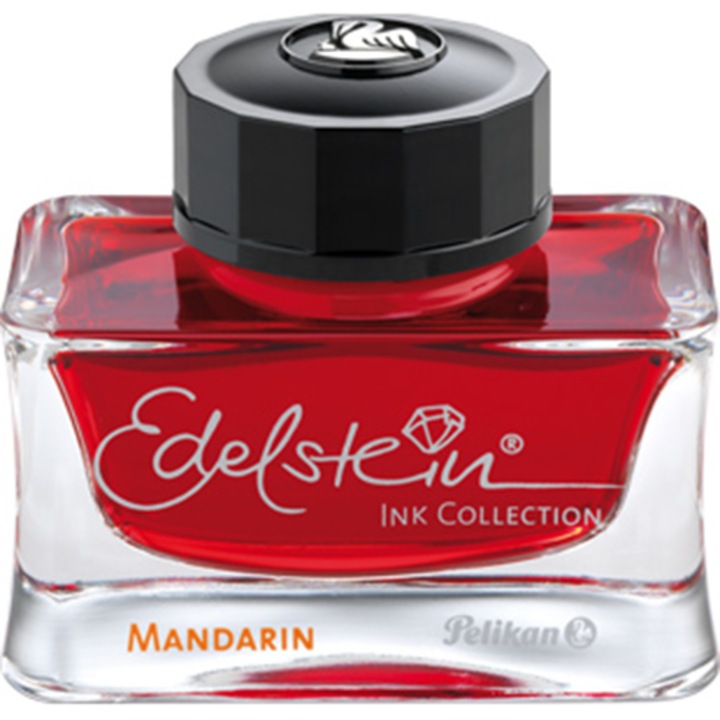 Cerneala Pelikan, premium Edelstein, borcan 50ml, culoare portocaliu mandarin