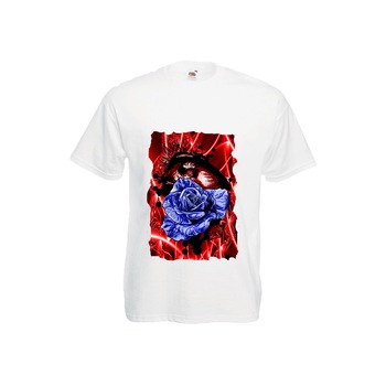 Tricou barbatesc personalizat Fruit of the loom, alb, Infinite chaos view, 2XL Tricou barbatesc personalizat Fruit of the loom, alb, Infinite chaos view, 2XL