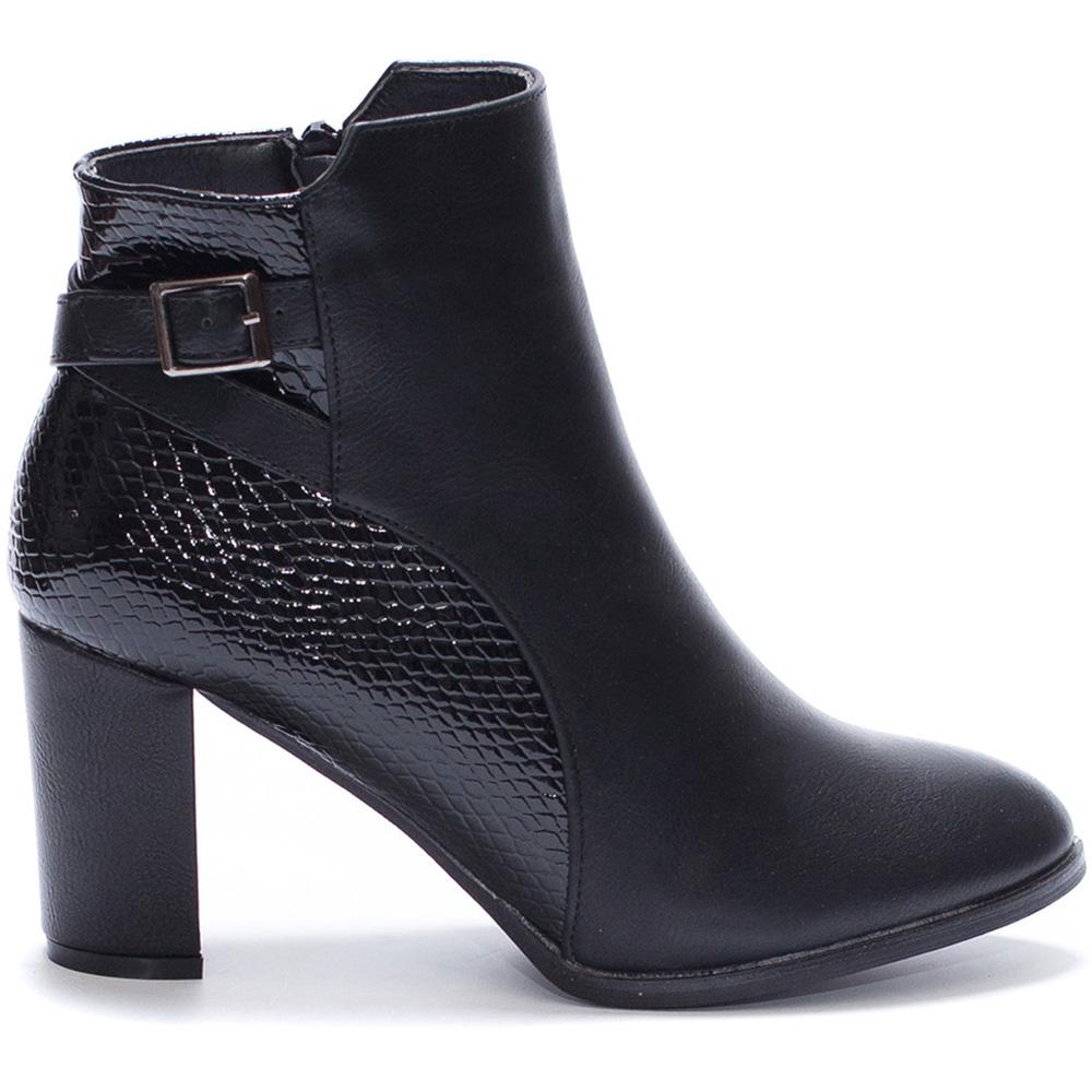 Botine dama Katarine, Negru, Negru