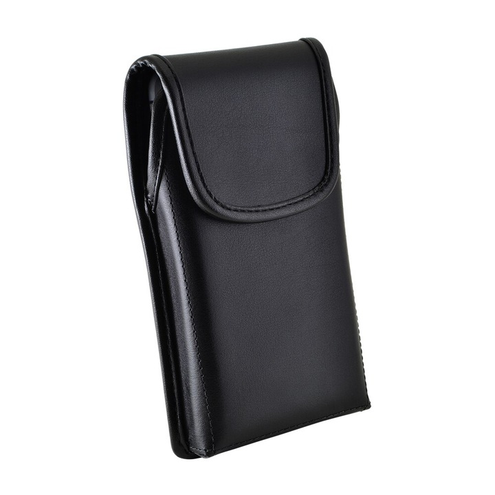 Кожен калъф с издърпване BLACKBERRY 8900, Черен