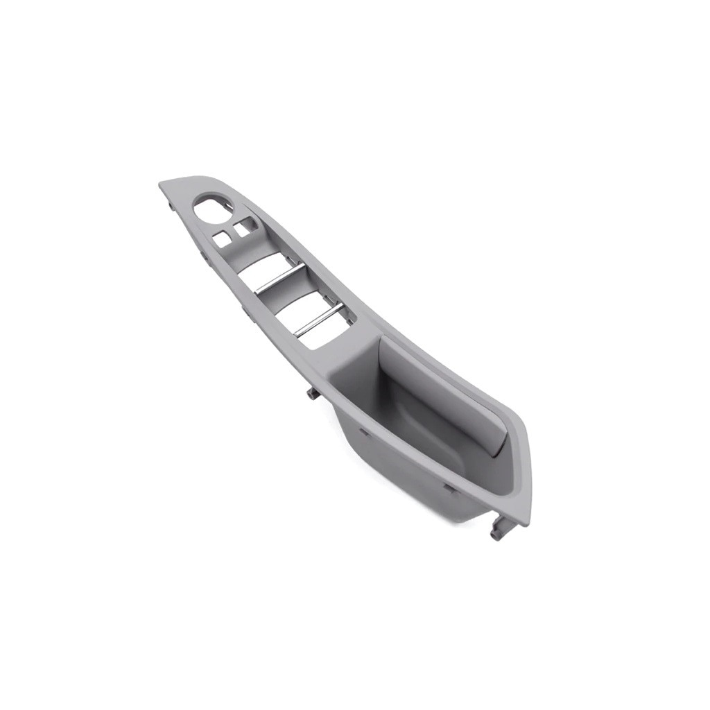 Maner interior usa fata stanga cu ornament butoane geam pentru BMW 5 F10, 51417225877, Gri