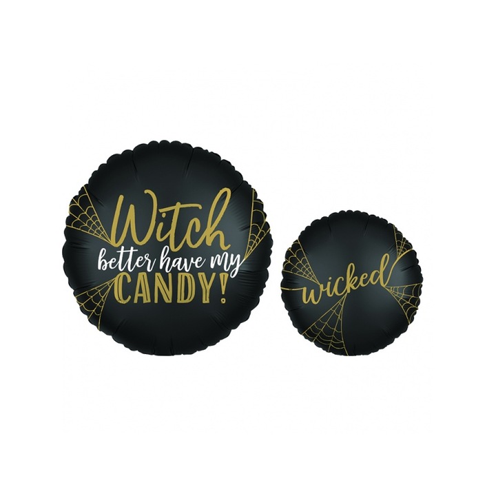 Balon 45 cm Halloween Wicked Satin, 1 buc
