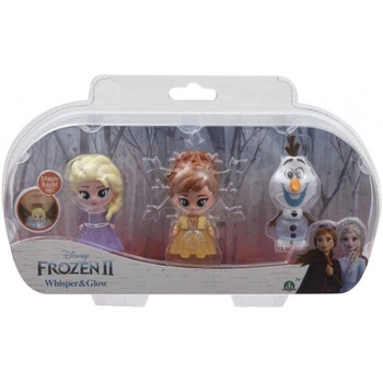 Set 3 mini papusi Disney Frozen II, cu luminite Set 3 mini papusi Disney Frozen II, cu luminite