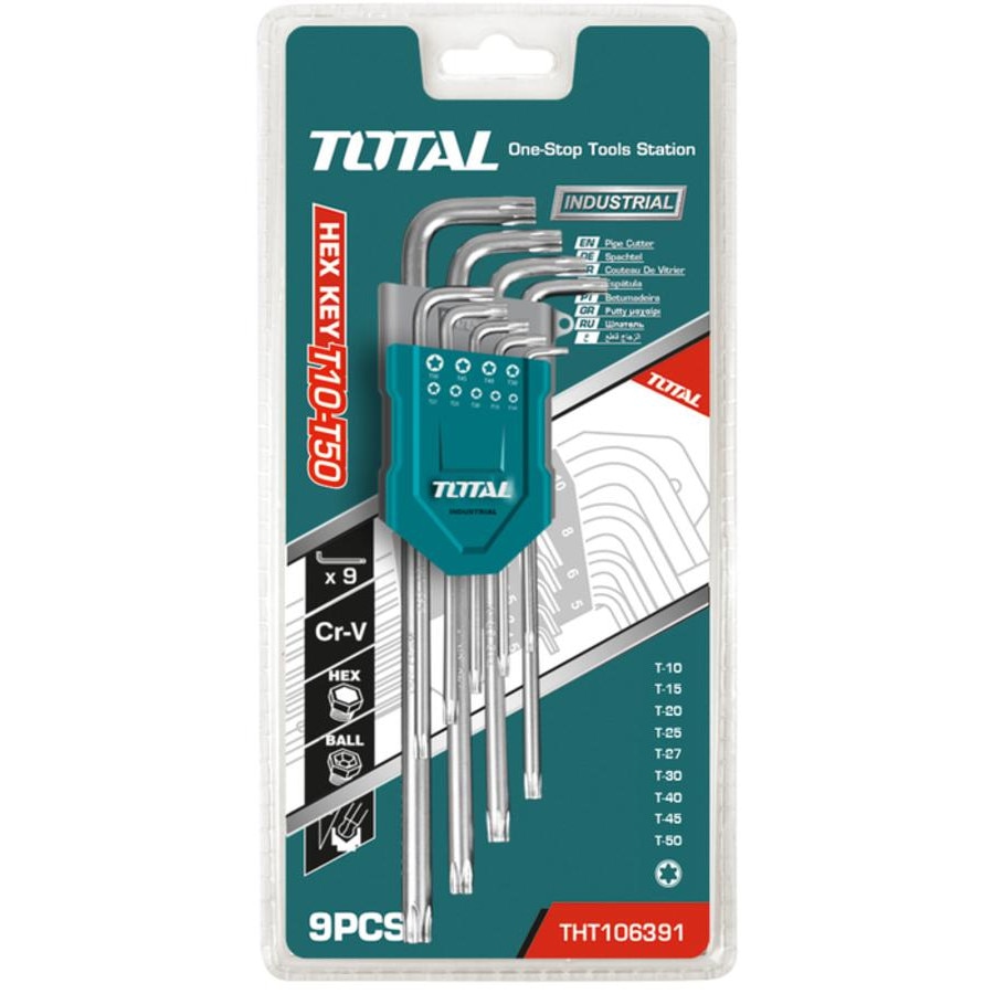 Set 9 chei imbus Torx (T10-T50) Cr-V Total