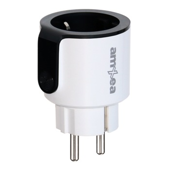 Priza inteligenta Wi-Fi amXea PW16LAV-WB Alb-Negru, 16A, Voice control Alexa si Google Home, Smart Life APP, monitorizare consum energie, functie programare Priza inteligenta Wi-Fi amXea PW16LAV-WB Alb-Negru, 16A, Voice control Alexa si Google Home, Smart Life APP, monitorizare consum energie, functie programare