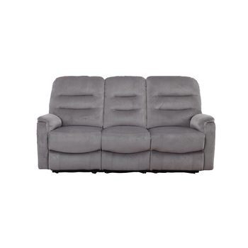 Canapea Kring Sylvie cu 3 locuri, 2 reclinere si 3 trepte de confort, Gri deschis, 193 x 100 x 101 cm Canapea Kring Sylvie cu 3 locuri, 2 reclinere si 3 trepte de confort, Gri deschis, 193 x 100 x 101 cm