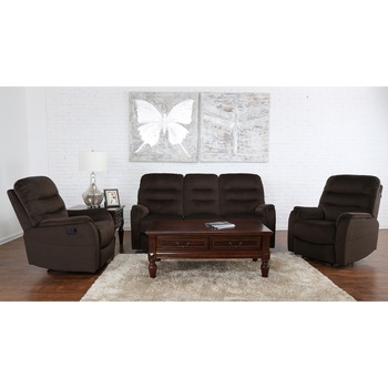 Canapea Kring Sylvie cu 3 locuri, 2 reclinere si 3 trepte de confort, Maro, 193 x 100 x 101 cm Canapea Kring Sylvie cu 3 locuri, 2 reclinere si 3 trepte de confort, Maro, 193 x 100 x 101 cm