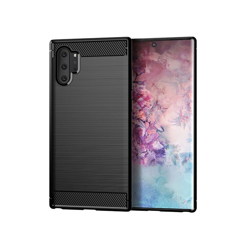 Husa Spate Forcell Carbon Pro Samsung Galaxy Note 10 Negru Silicon