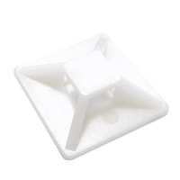 suporti din plastic- cleme adezive pentru montarea traseelor de cablu pentru boxe sau pentru televizoare cu coliere de plastic soricei 100 buc culoare alb 12x12 mm imagen 35_0_
0