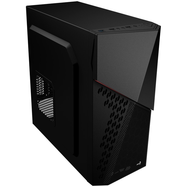 Carcasa Inaza Aquarius Mesh, Mid-Tower, fara sursa, ATX, Black