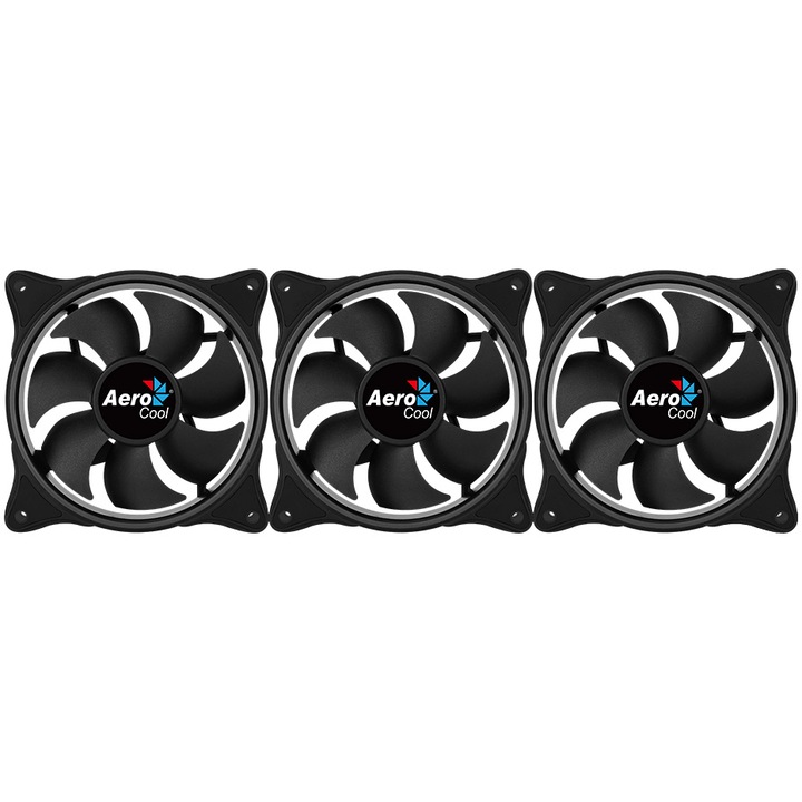 Aerocool Eclipse Pro PC ventilátor, 120mm, set 3, lighting aRGB