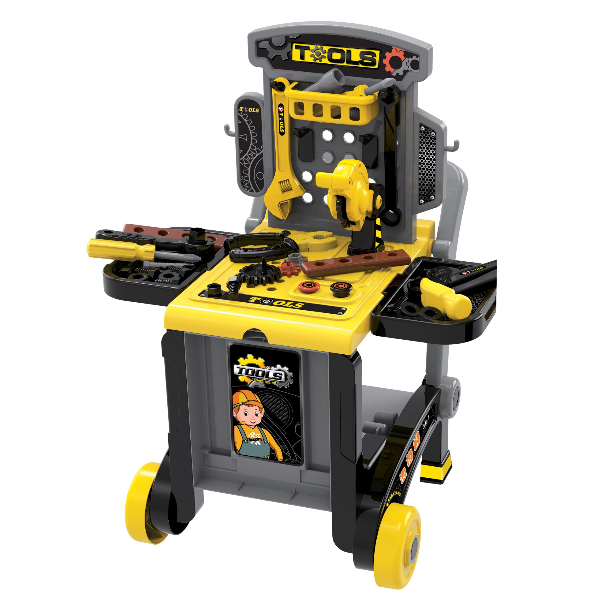 Set cu instrumente pentru copii Buba 008-928, Deluxe tool set, Valiza