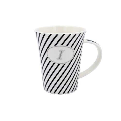 Cana din portelan, personalizata cu litera I, 275 ml