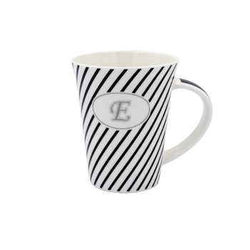 Cana din portelan, personalizata cu litera E, 275 ml Cana din portelan, personalizata cu litera E, 275 ml
