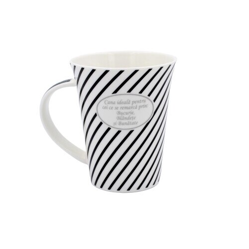 Cana din portelan, personalizata cu litera B, 275 ml