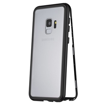 Husa Magnetic Glass 360° (sticla fata + spate) pentru Samsung Galaxy S9, Negru Husa Magnetic Glass 360° (sticla fata + spate) pentru Samsung Galaxy S9, Negru