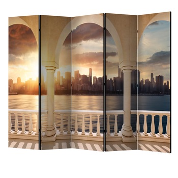 Paravan din 5 parti - Viseaza la New York II - 225 x 172 cm Paravan din 5 parti - Viseaza la New York II - 225 x 172 cm