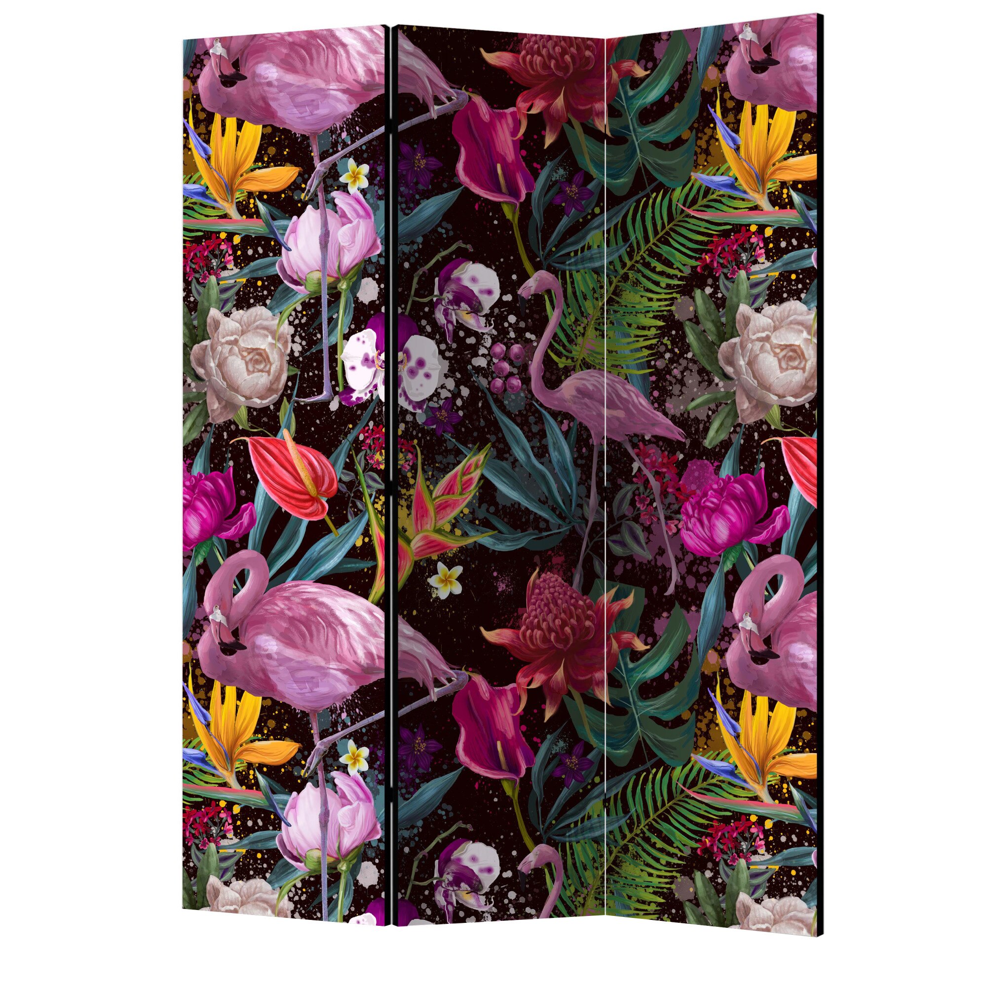 Paravan din 3 parti - Colorit Exotic - 135 x 172 cm