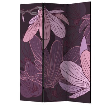 Paravan din 3 parti - Flori de vis - 135 x 172 cm Paravan din 3 parti - Flori de vis - 135 x 172 cm