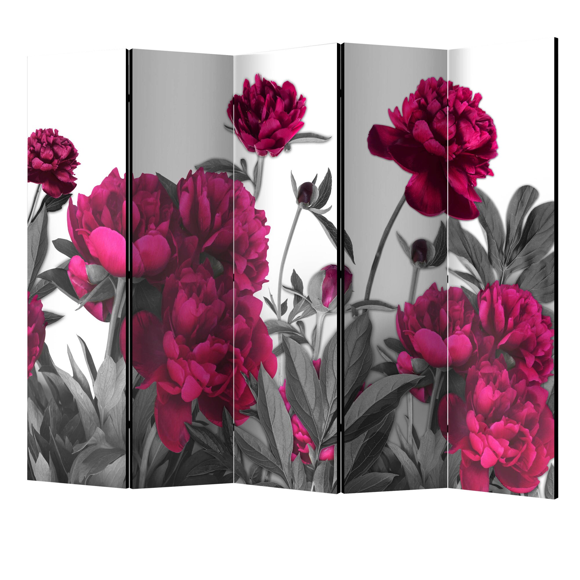 Paravan din 5 parti - Lunca luxurianta - 225 x 172 cm
