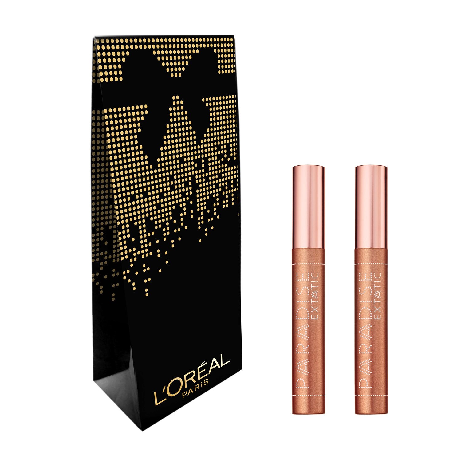 Pachet promo L'Oreal Paris: 2 x Mascara Paradise Extatic Black 6.4 ml