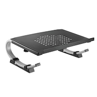 Suport de birou GBC STB-084 pentru laptop, 13"- 32", reglabil pe inaltime/inclinatie, cu perforatii pentru ventilatie