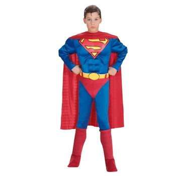 -Costum cu muschi Superman, marimea L, 8 - 10 ani -Costum cu muschi Superman, marimea L, 8 - 10 ani
