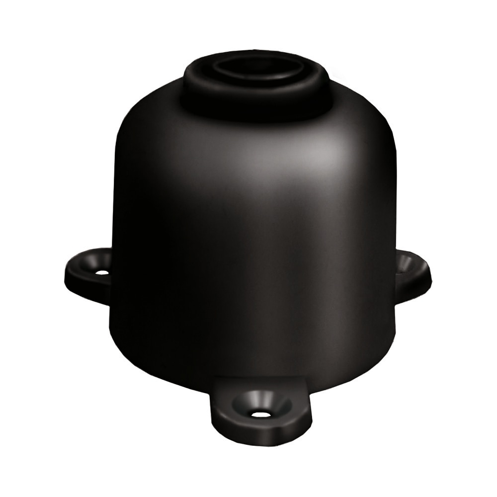 Picior mobilier prindere laterala, plastic, negru, inaltime 44 mm, diametru 45 mm, set 400 buc