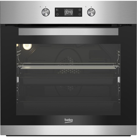 Cuptor incorporabil Beko BIM12300XPS, Electric, Autocuratare pirolitica, 71 l, Clasa A, Grill, Display LED, Inox