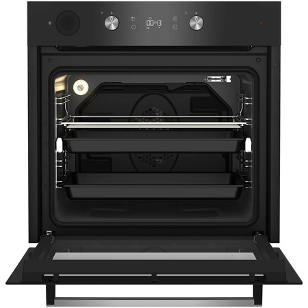 Cuptor incorporabil Beko BIS14300BCS, Electric, 71 l, Clasa A, Gatire asistata cu abur, Grill, Display LED, Inox